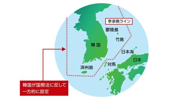 李承晩ラインの図