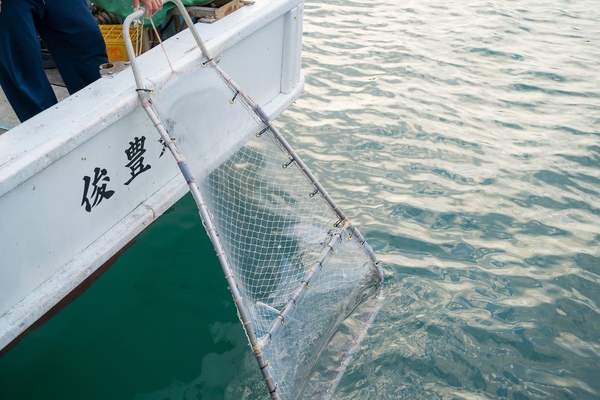 試行錯誤しながら改良した網は、漁師によって形が異なる